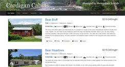 Desktop Screenshot of cardigancabins.com